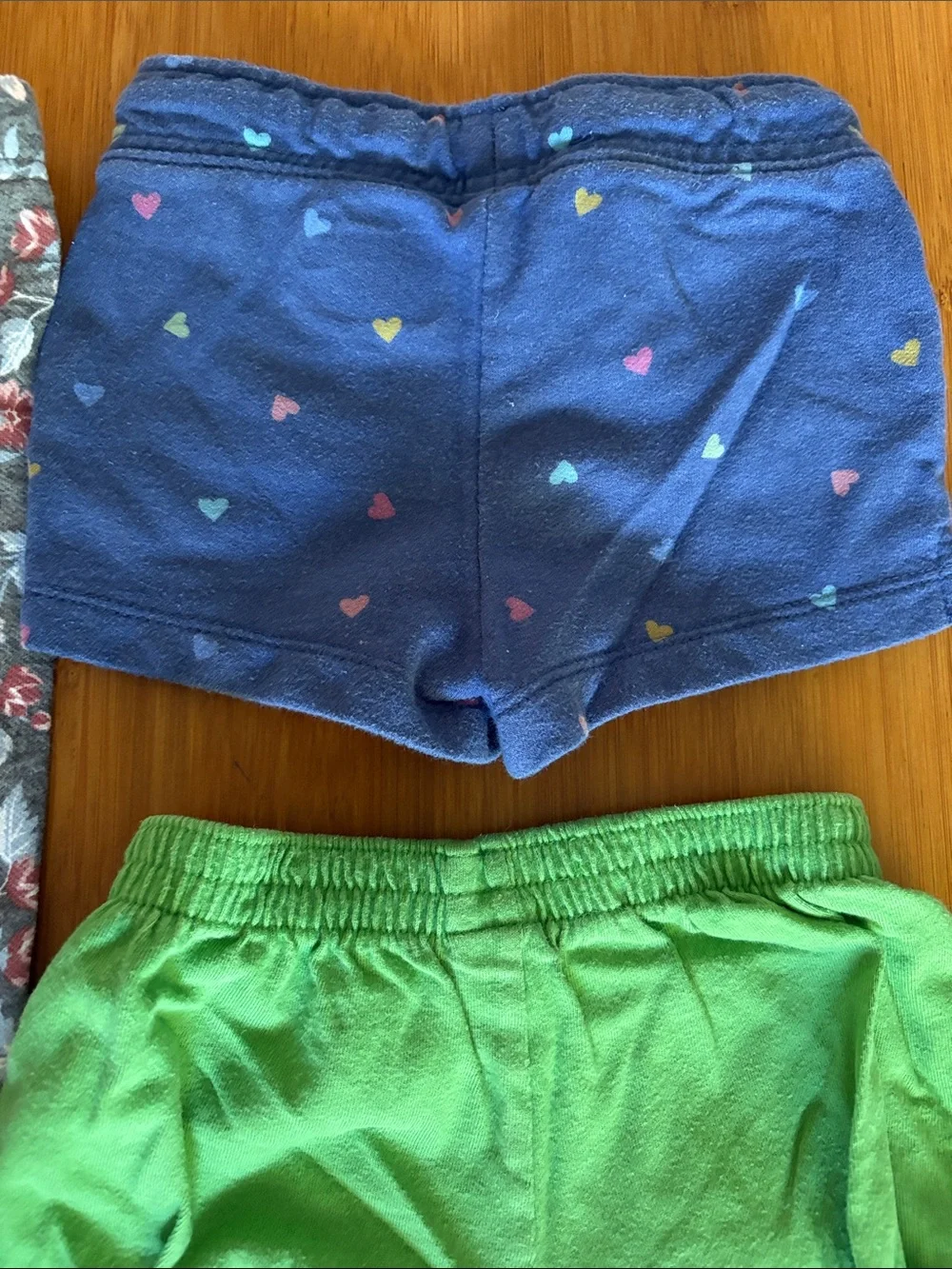 18 Month Summer Knit Shorts and Leggings Bundle Girl - Pink, Blue, Green, Gray